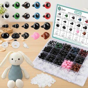 820pcs Safety Eyes for Amigurumi- Premium Safety Eyes and Noses
